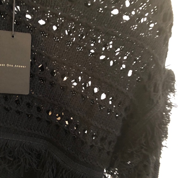 Black Joa Sweater with Fringe - Picture 8 of 10